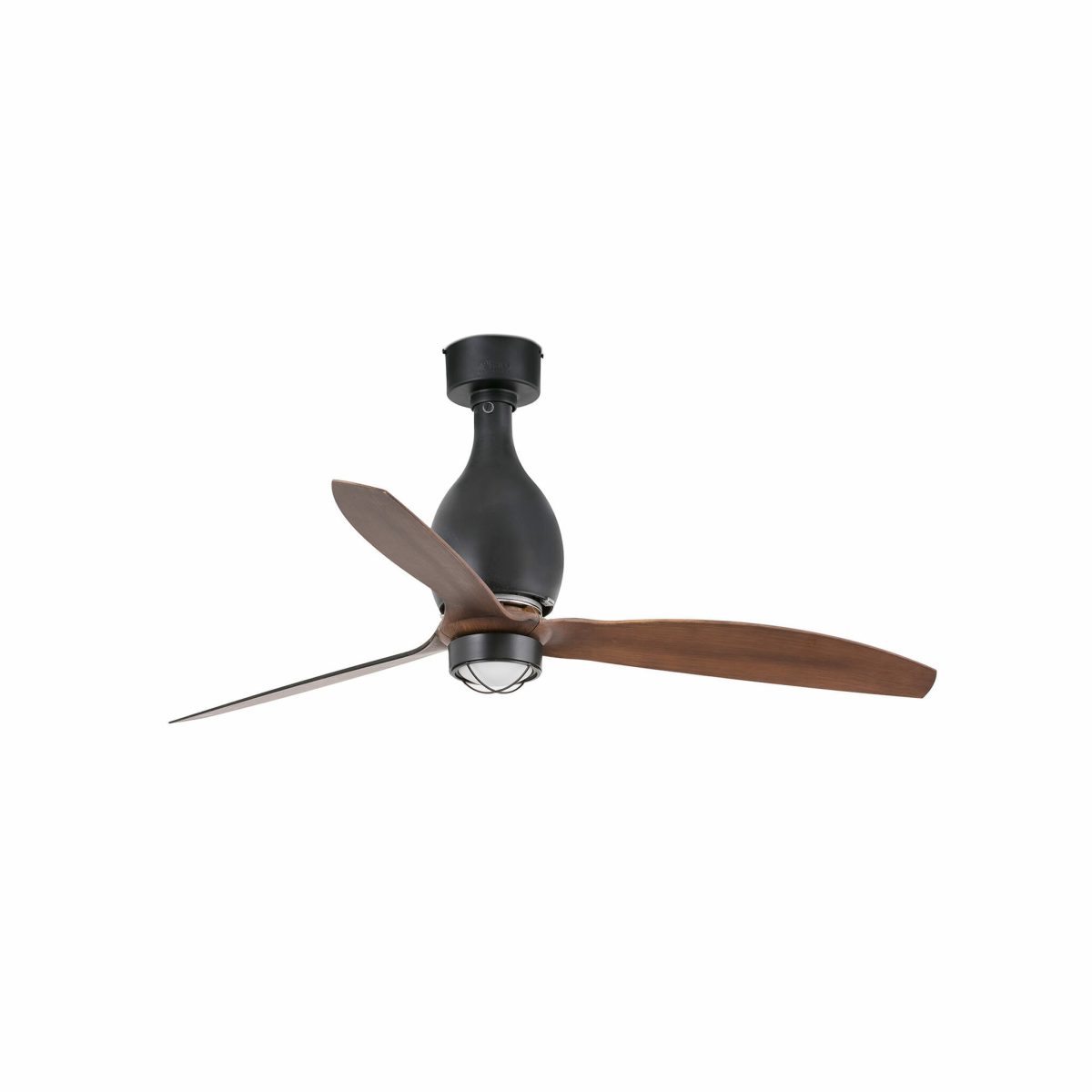 MINI ETERFAN LED Ventilador de techo con luz de Faro. Medidas: Ø 1280 x L 1280 x A 484 x F 1280 mm. Color: Negro