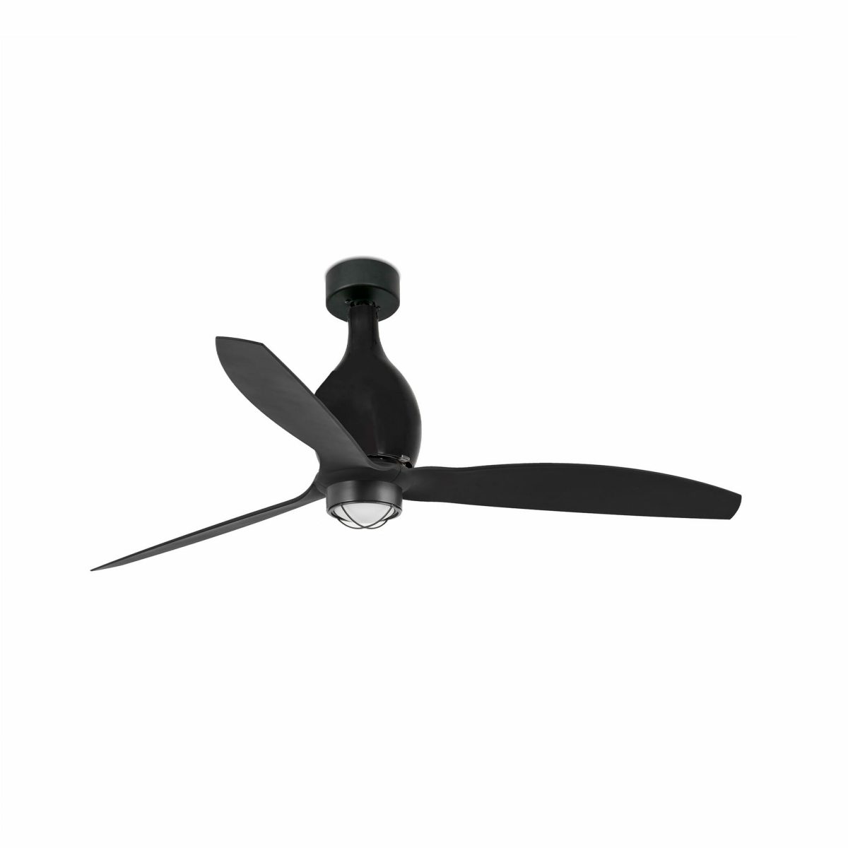 MINI ETERFAN LED Ventilador de techo con luz de Faro. Medidas: Ø 1280 x L 1280 x A 484 x F 1280 mm. Color: Negro