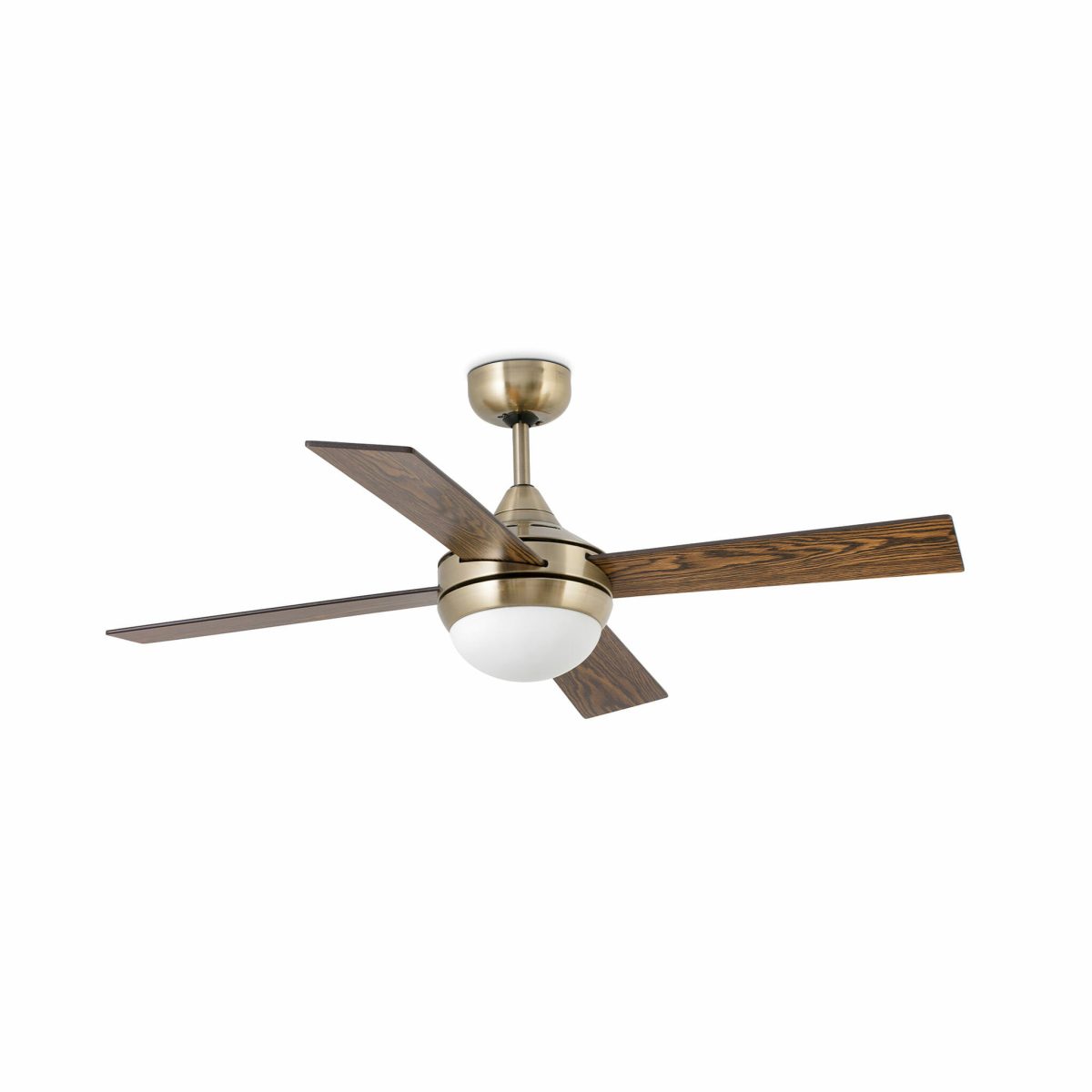MINI ICARIA Ventilador de techo con luz de Faro. Medidas: Ø 1070 x L 1070 x A 405 x F 1070 mm. Color: Oro