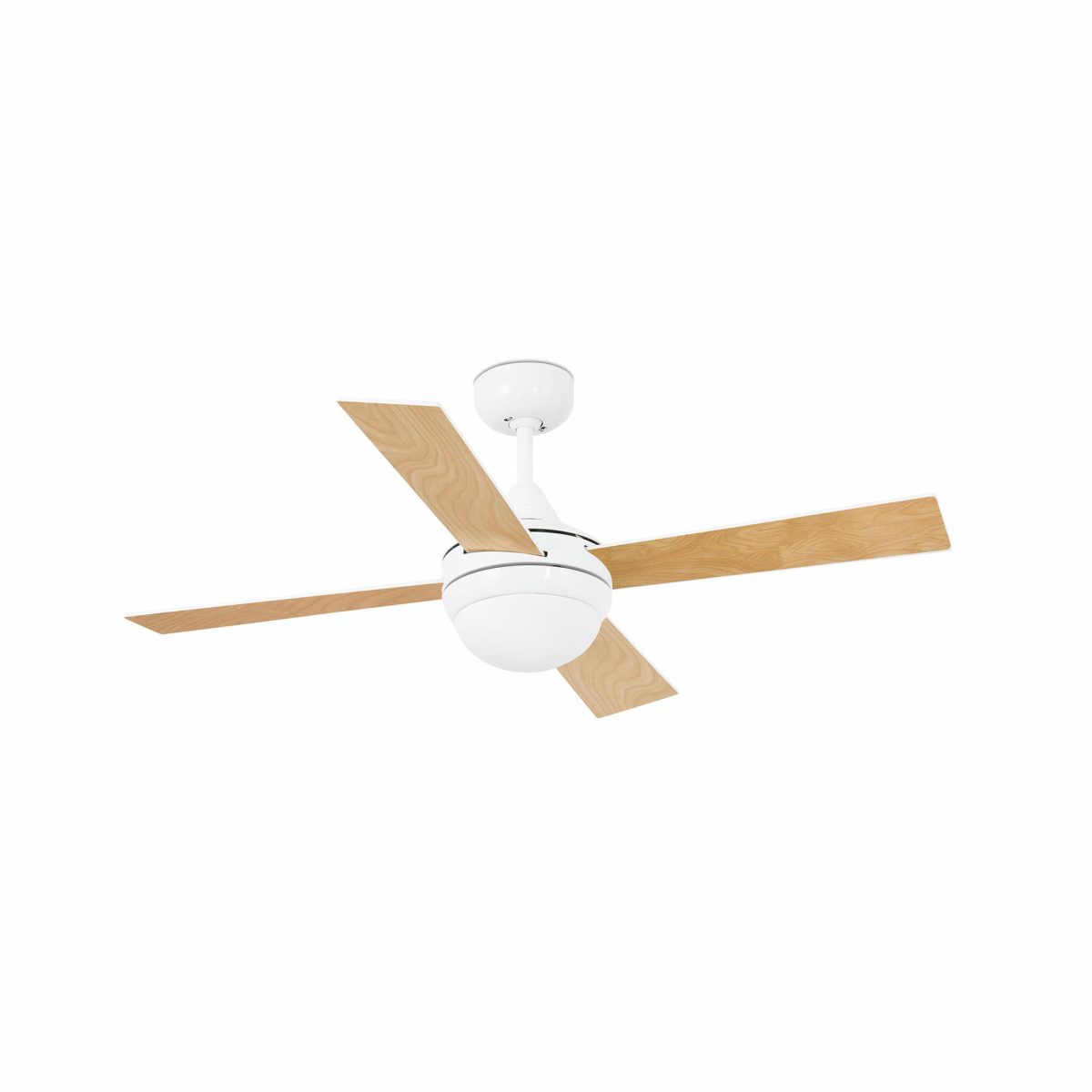 MINI ICARIA Ventilador de techo con luz de Faro. Medidas: Ø 1070 x L 1070 x A 405 x F 1070 mm. Color: Blanco