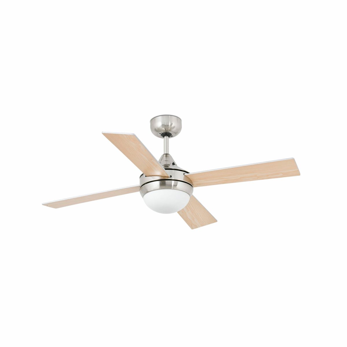 MINI ICARIA Ventilador de techo con luz de Faro. Medidas: Ø 1070 x L 1070 x A 405 x F 1070 mm. Color: Niquel