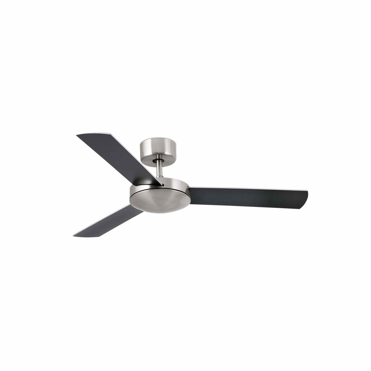 MINI MALLORCA Ventilador de techo de Faro. Medidas: Ø 1070 x L 1070 x A 235 x F 1070 mm. Color: Niquel
