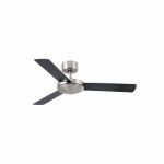 MINI MALLORCA Ventilador de techo de Faro. Medidas: Ø 1070 x L 1070 x A 235 x F 1070 mm. Color: Niquel