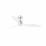 MINI TUBE FAN Ventilador de techo de Faro. Medidas: Ø 1280 x L 1280 x A 290 x F 1280 mm. Color: Cromo