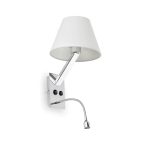 MOMA Aplique de Faro. Medidas: L 120 x A 350 x F 260 mm. Color: Cromo