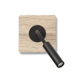 MOOD Aplique de Faro. Medidas: L 130 x A 130 x F 330 mm. Color: Madera