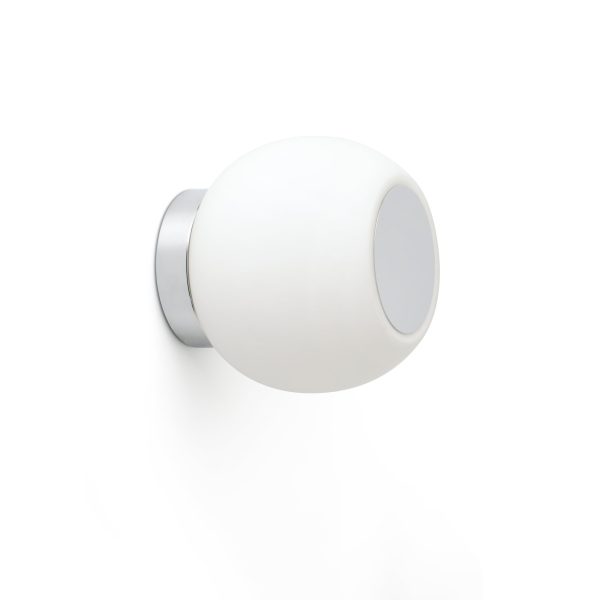 MOY LED Aplique de Faro. Medidas: Ø 140 x L 140 x A 140 x F 130 mm. Color: Cromo