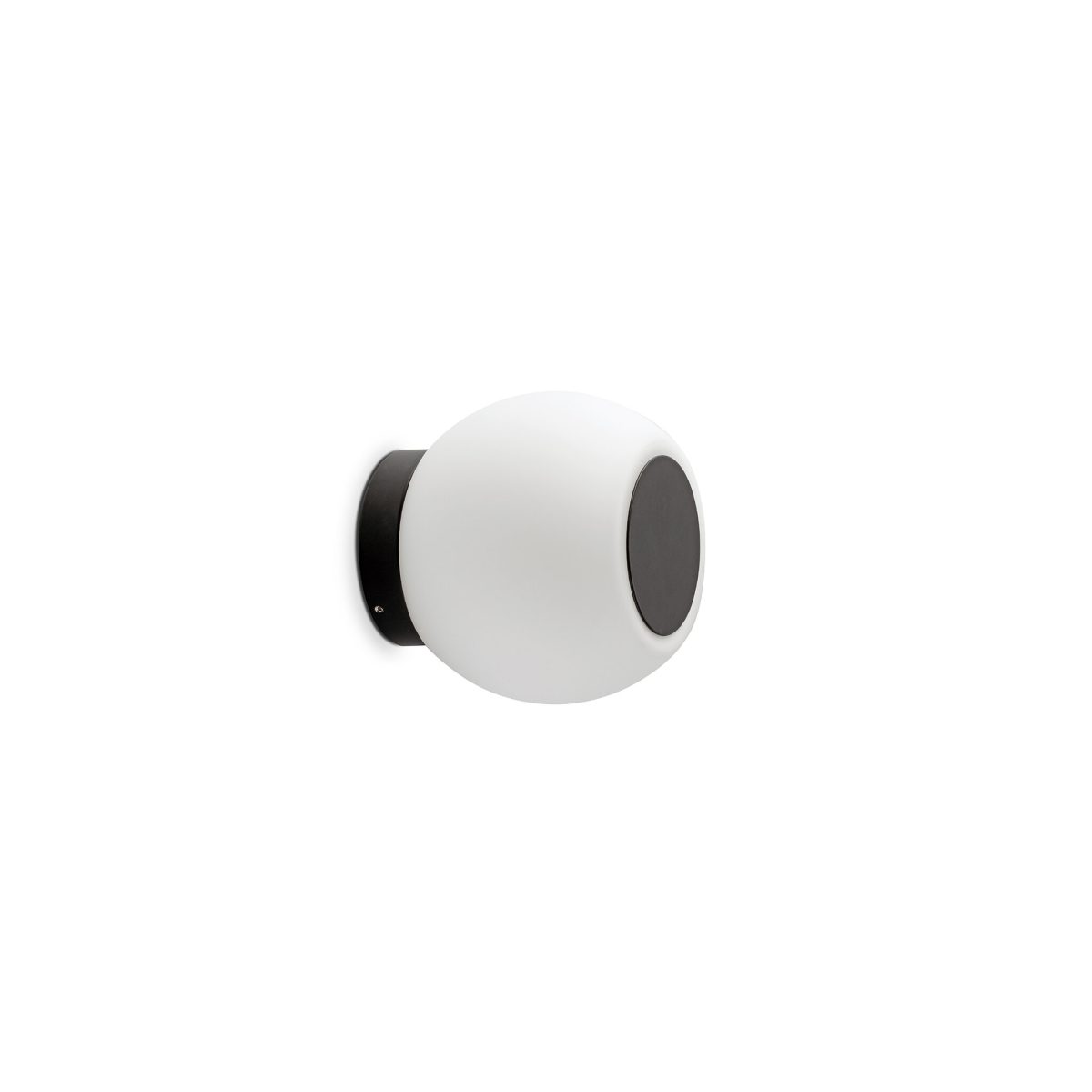 MOY LED Aplique de Faro. Medidas: Ø 140 x L 140 x A 140 x F 130 mm. Color: Negro