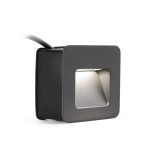 NASE Foco de Faro. Medidas: L 94 x A 94 x F 57 mm. Color: Gris