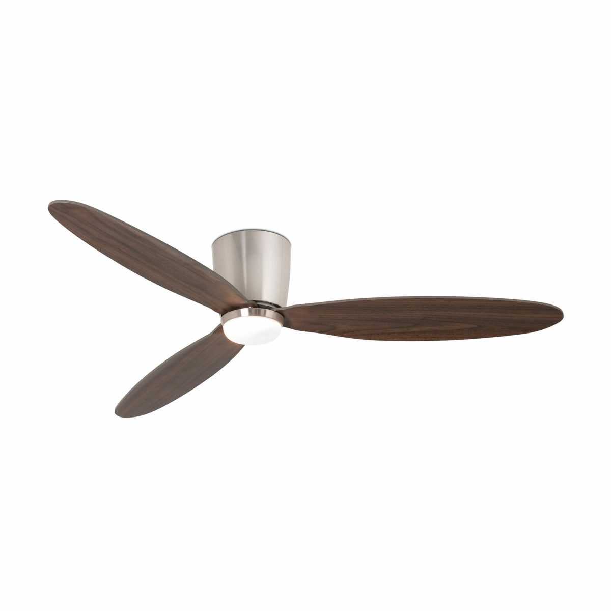 NIAS LED Ventilador de techo con luz de Faro. Medidas: Ø 1320 x L 1320 x A 190.45 x F 1320 mm. Color: Niquel