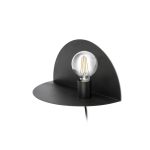 NIT Aplique de Faro. Medidas: L 400 x A 200 x F 200 mm. Color: Negro