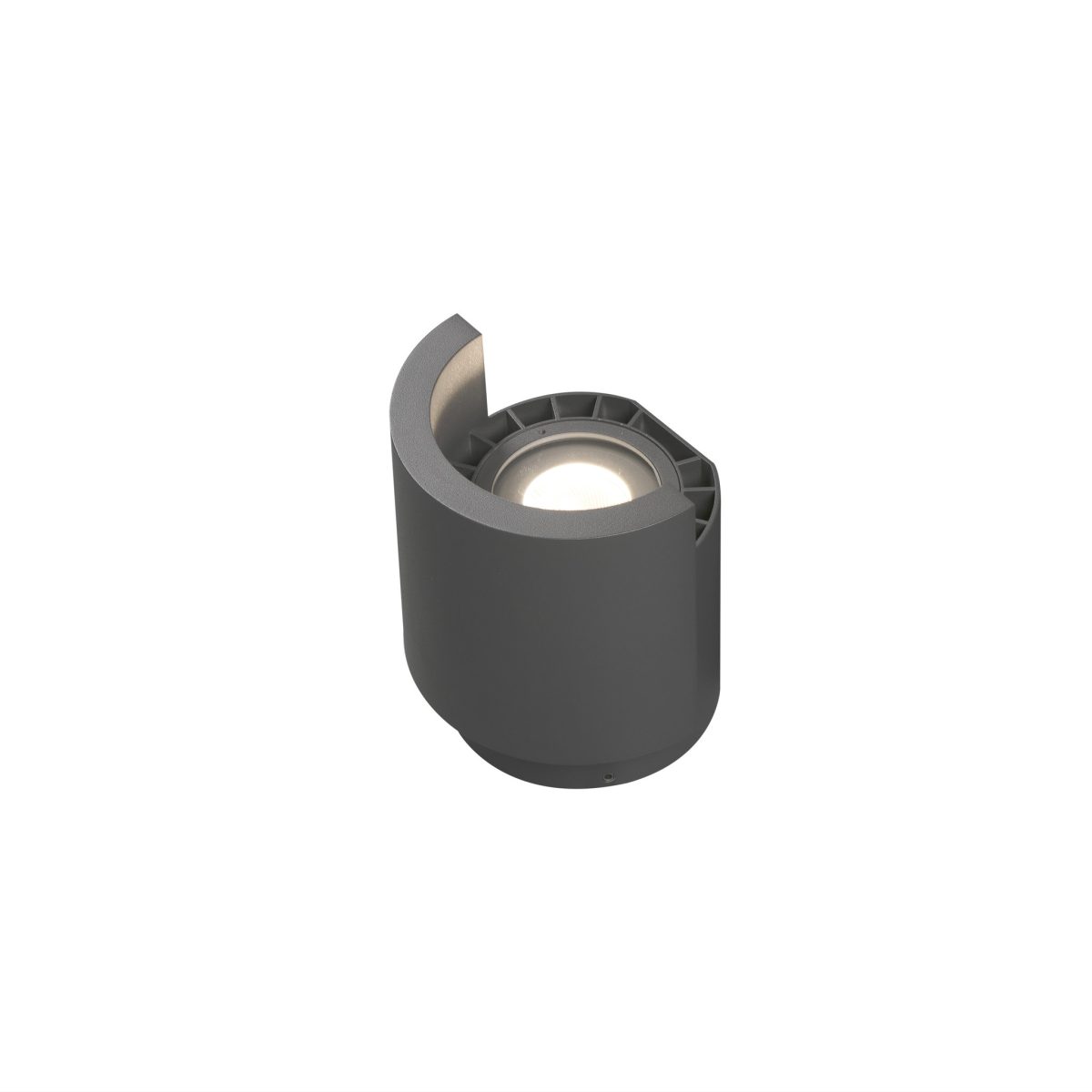 NOBORU LED Pie de Faro. Medidas: L 150 x A 177 x F 150 mm. Color: Gris
