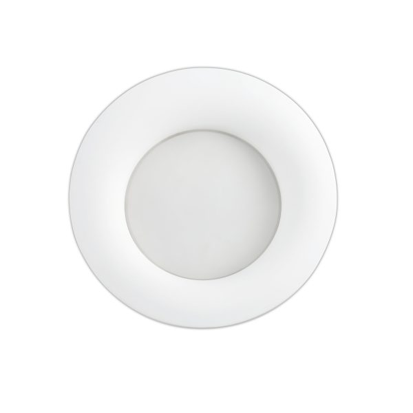 NORD LED Foco de Faro. Medidas: Ø 330 x L 330 x A 100 x F 330 mm. Color: Blanco