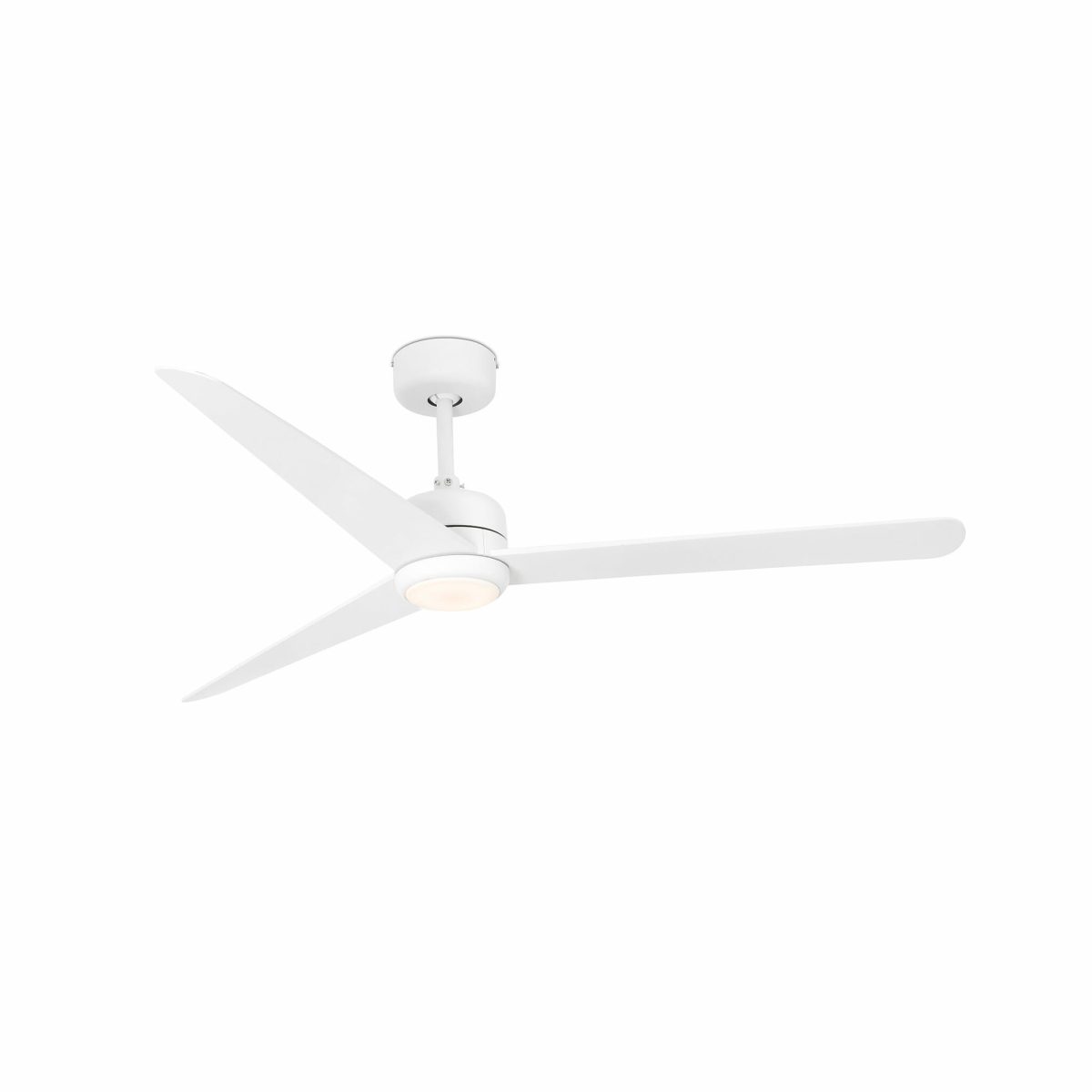 NUU LED Ventilador de techo con luz de Faro. Medidas: Ø 1320 x L 1320 x A 330 x F 1320 mm. Color: Blanco