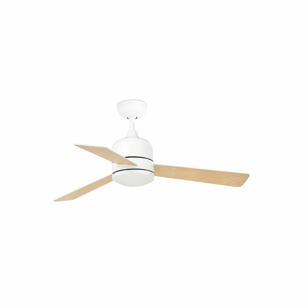 OBOE Ventilador de techo de Faro. Medidas: Ø 1050 x L 1050 x A 360 x F 1050 mm. Color: Blanco