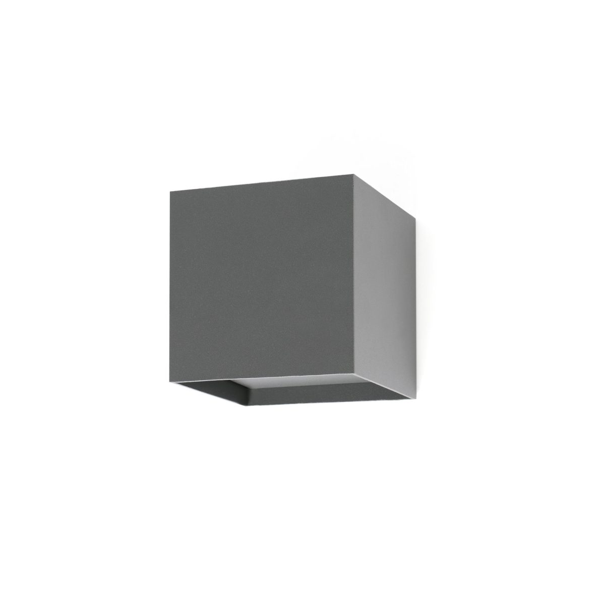 OLAN LED Aplique de Faro. Medidas: L 145 x A 140 x F 140 mm. Color: Gris