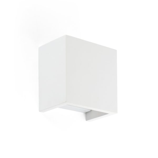 OSLO Aplique de Faro. Medidas: L 125 x A 125 x F 75 mm. Color: Blanco