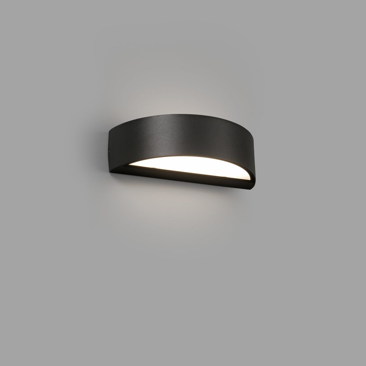 OVAL LED Aplique de Faro. Medidas: L 200 x A 55 x F 94 mm. Color: Gris