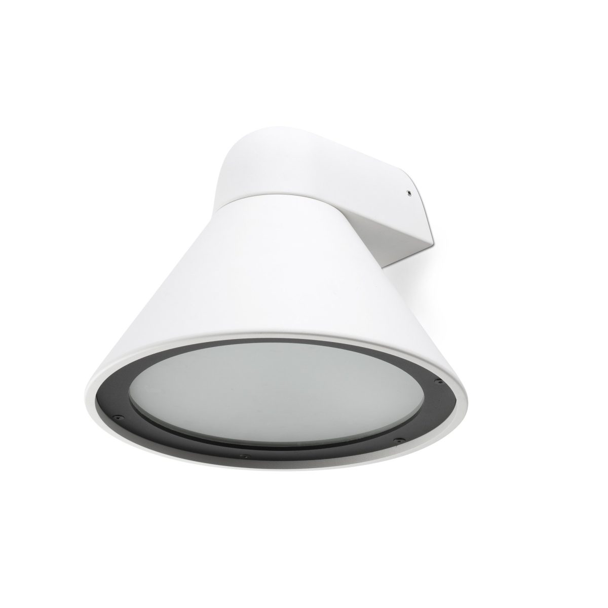 PALS Aplique de Faro. Medidas: L 250 x A 260 x F 250 mm. Color: Blanco