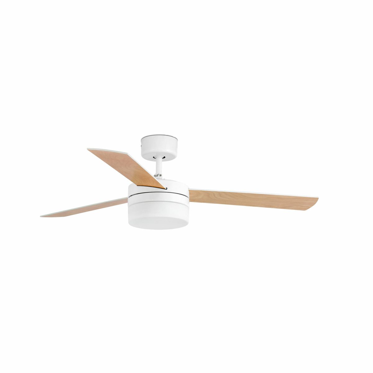 PANAY Ventilador de techo con luz de Faro. Medidas: Ø 1220 x L 1220 x A 280 x F 1220 mm. Color: Blanco