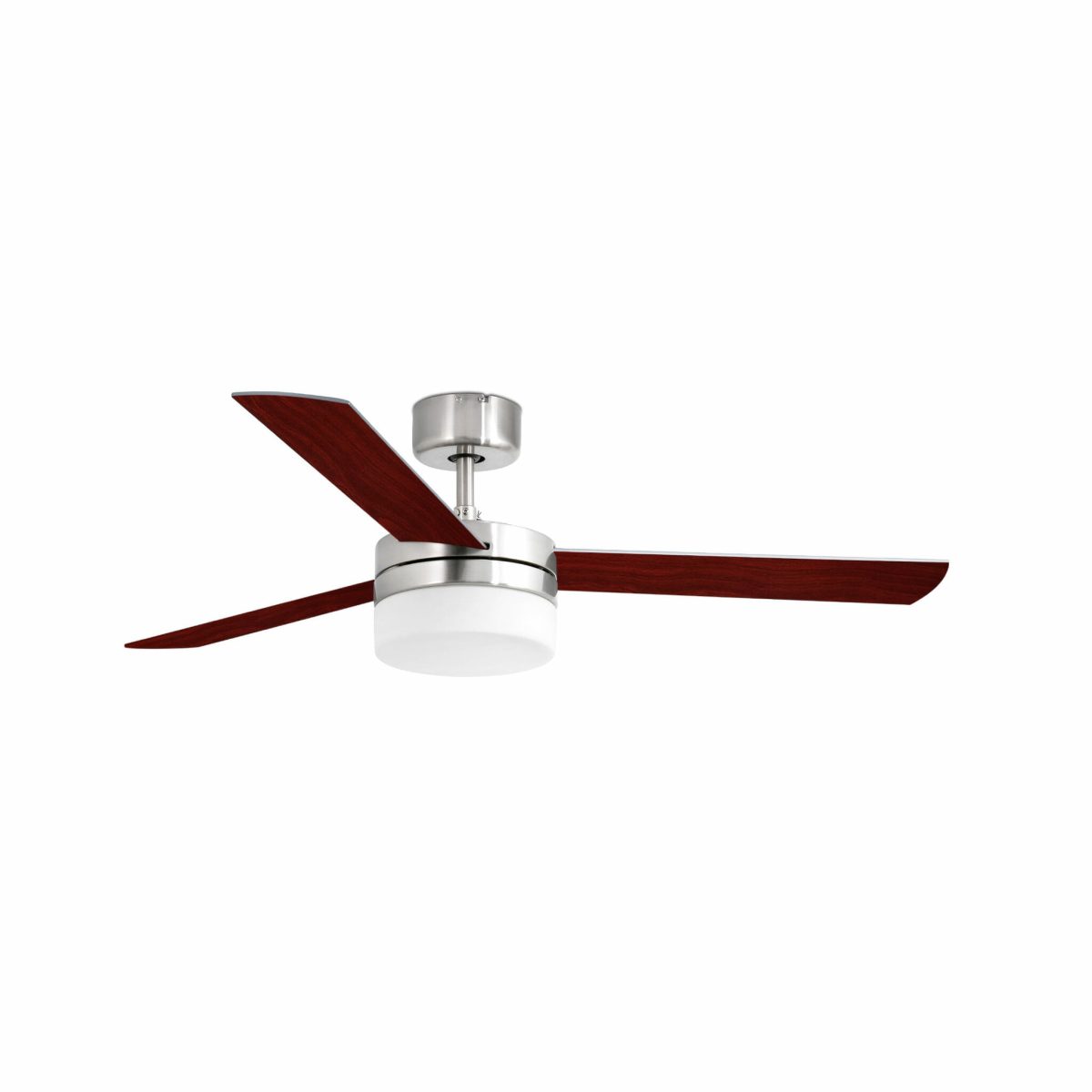 PANAY Ventilador de techo con luz de Faro. Medidas: Ø 1220 x L 1220 x A 280 x F 1220 mm. Color: Niquel