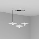PLAT Colgante de Faro. Medidas: L 500 x A 5000 x F 500 mm. Color: Blanco