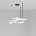 PLAT Colgante de Faro. Medidas: L 500 x A 5000 x F 500 mm. Color: Blanco