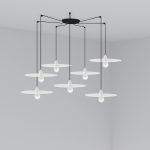 PLAT Colgante de Faro. Medidas: L 500 x A 5000 x F 500 mm. Color: Blanco