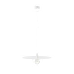 PLAT Colgante de Faro. Medidas: Ø 500 x L 500 x A 1590 x F 500 mm. Color: Blanco