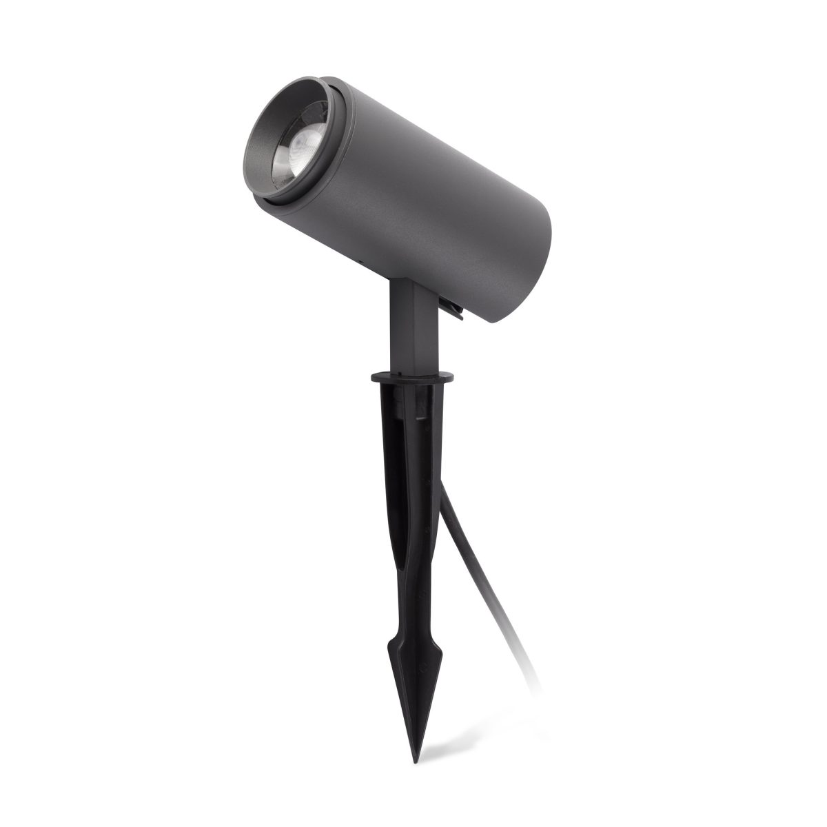 PLOM LED Pie de Faro. Medidas: L 77 x A 332 x F 164 mm. Color: Gris