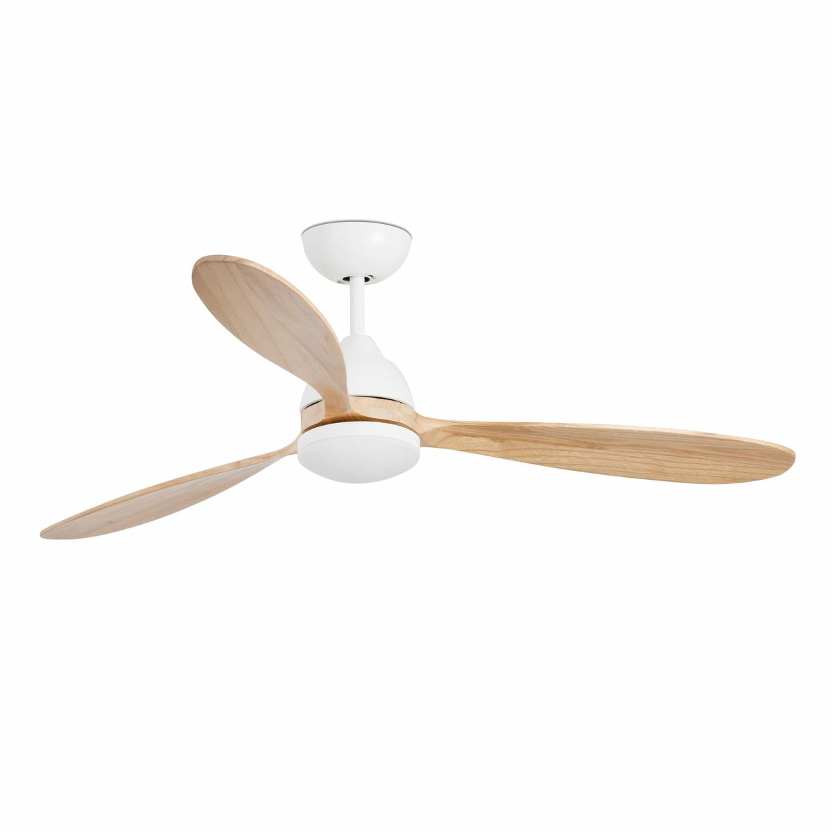POROS LED Ventilador de techo con luz de Faro. Medidas: Ø 1320 x L 1320 x A 370 x F 1320 mm. Color: Blanco