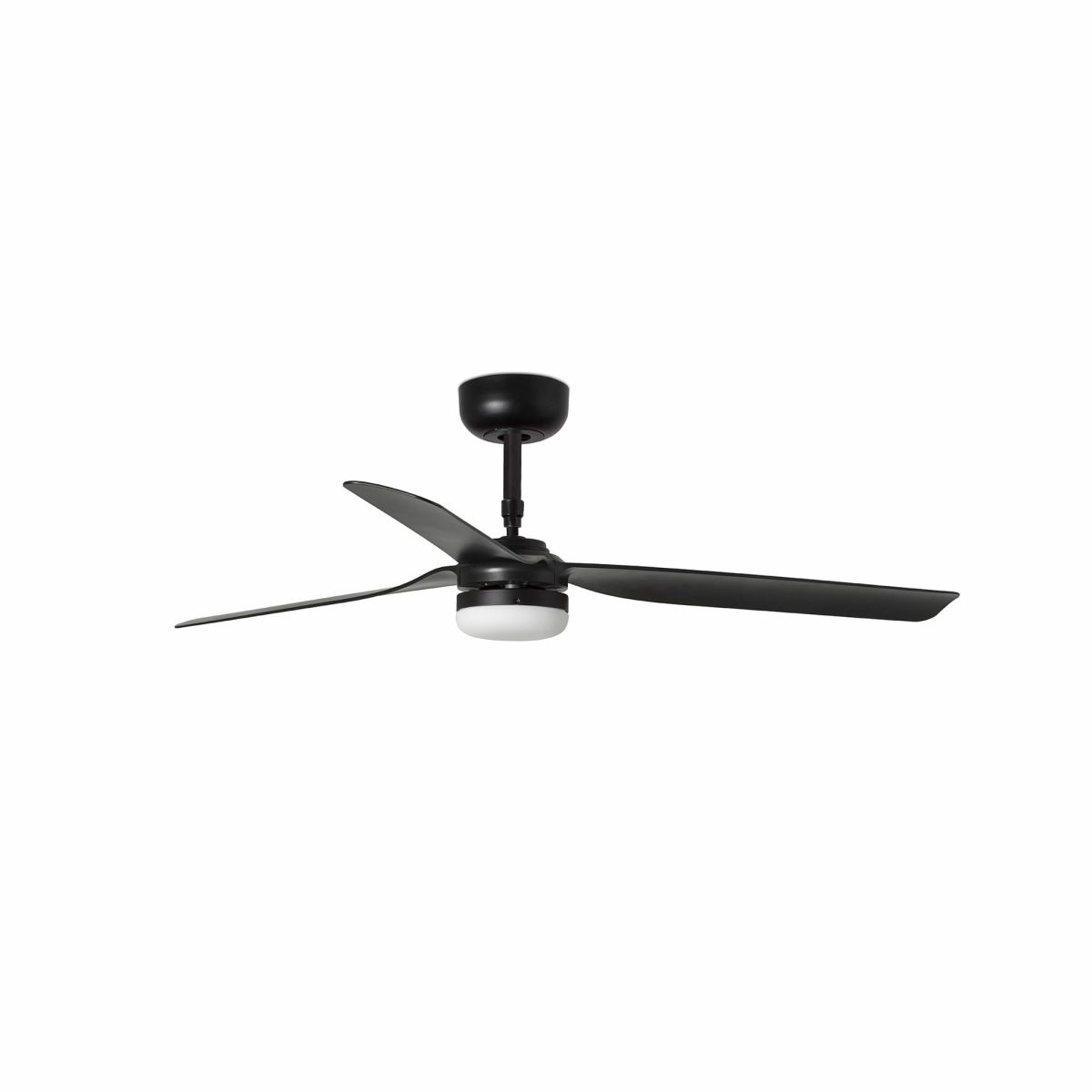 PUNT LED Ventilador de techo con luz de Faro. Medidas: Ø 1300 x L 1300 x A 388 x F 1300 mm. Color: Negro
