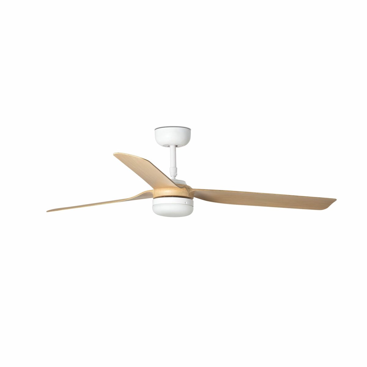 PUNT LED Ventilador de techo con luz de Faro. Medidas: Ø 1300 x L 1300 x A 388 x F 1300 mm. Color: Blanco