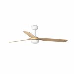 PUNT LED Ventilador de techo con luz de Faro. Medidas: Ø 1300 x L 1300 x A 388 x F 1300 mm. Color: Blanco