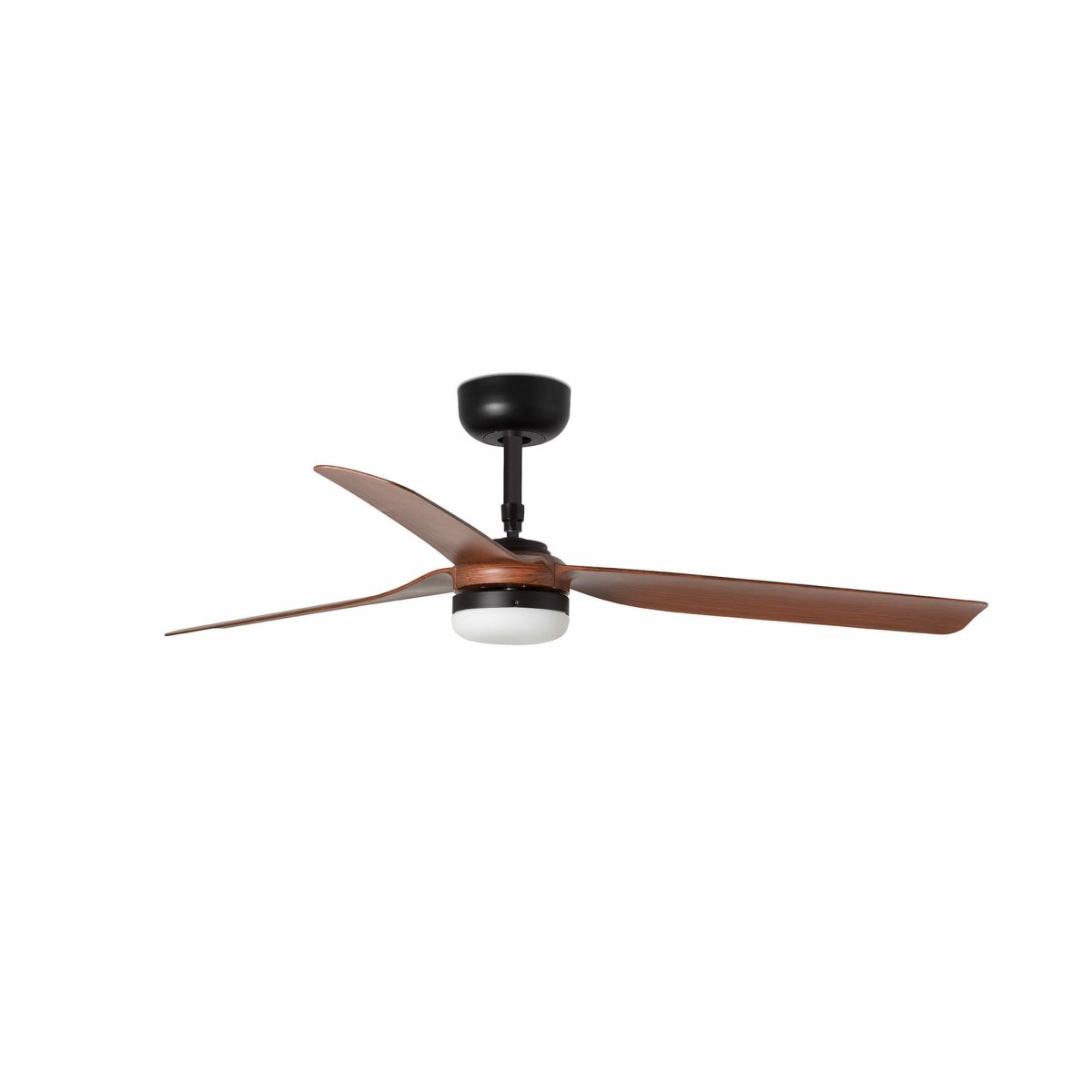 PUNT LED Ventilador de techo con luz de Faro. Medidas: Ø 1300 x L 1300 x A 388 x F 1300 mm. Color: Negro