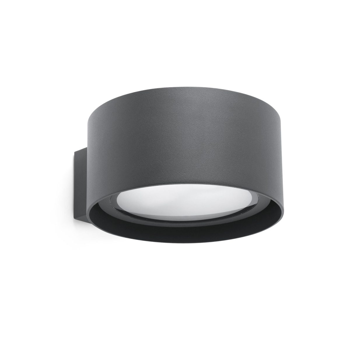 QUART LED Aplique de Faro. Medidas: Ø 218 x L 170 x A 107 x F 238 mm. Color: Gris
