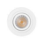 RADÓN-R Foco de Faro. Medidas: Ø 92 x L 92 x A 27 x F 92 mm. Color: Blanco