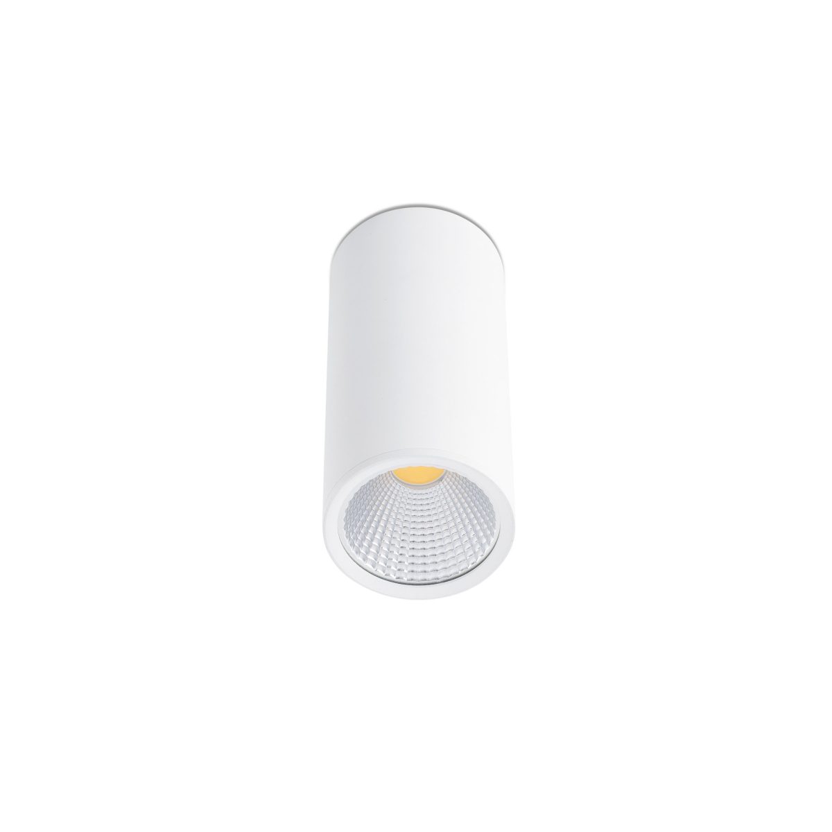 REL-P LED Plafón de Faro. Medidas: Ø 75 x L 75 x A 165 x F 75 mm. Color: Blanco
