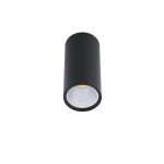 REL-P LED Plafón de Faro. Medidas: Ø 75 x L 75 x A 165 x F 75 mm. Color: Negro