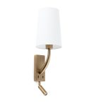 REM Aplique de Faro. Medidas: L 70 x A 370 x F 150 mm. Color: Oro