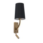 REM Aplique de Faro. Medidas: L 70 x A 370 x F 150 mm. Color: Oro