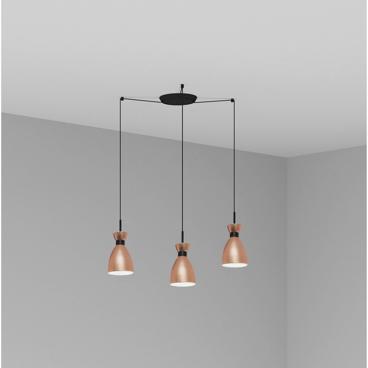 RETRO Colgante de Faro. Medidas: L 115 x A 1740 x F 115 mm. Color: Cobre