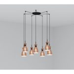 RETRO Colgante de Faro. Medidas: L 115 x A 1740 x F 115 mm. Color: Cobre