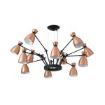 RETRO Colgante de Faro. Medidas: Ø 1280 x L 1280 x A 3500 x F 1280 mm. Color: Cobre