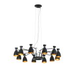 RETRO Colgante de Faro. Medidas: Ø 1280 x L 1280 x A 3500 x F 1280 mm. Color: Negro