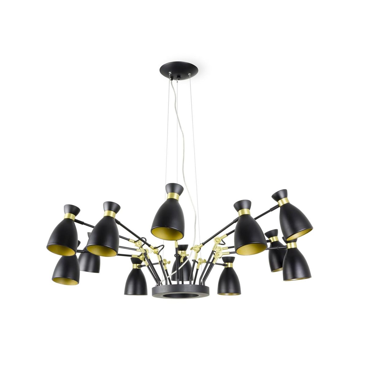 RETRO Colgante de Faro. Medidas: Ø 1280 x L 1280 x A 3500 x F 1280 mm. Color: Negro