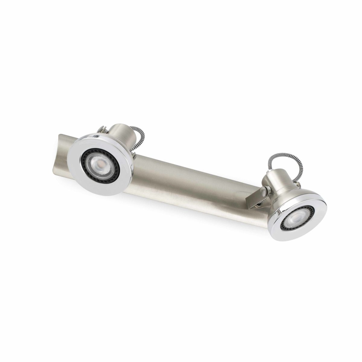 RING LED Aplique de Faro. Medidas: L 360 x A 100 x F 135 mm. Color: Niquel