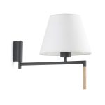 RON Aplique de Faro. Medidas: L 220 x A 277 x F 375 mm. Color: Gris