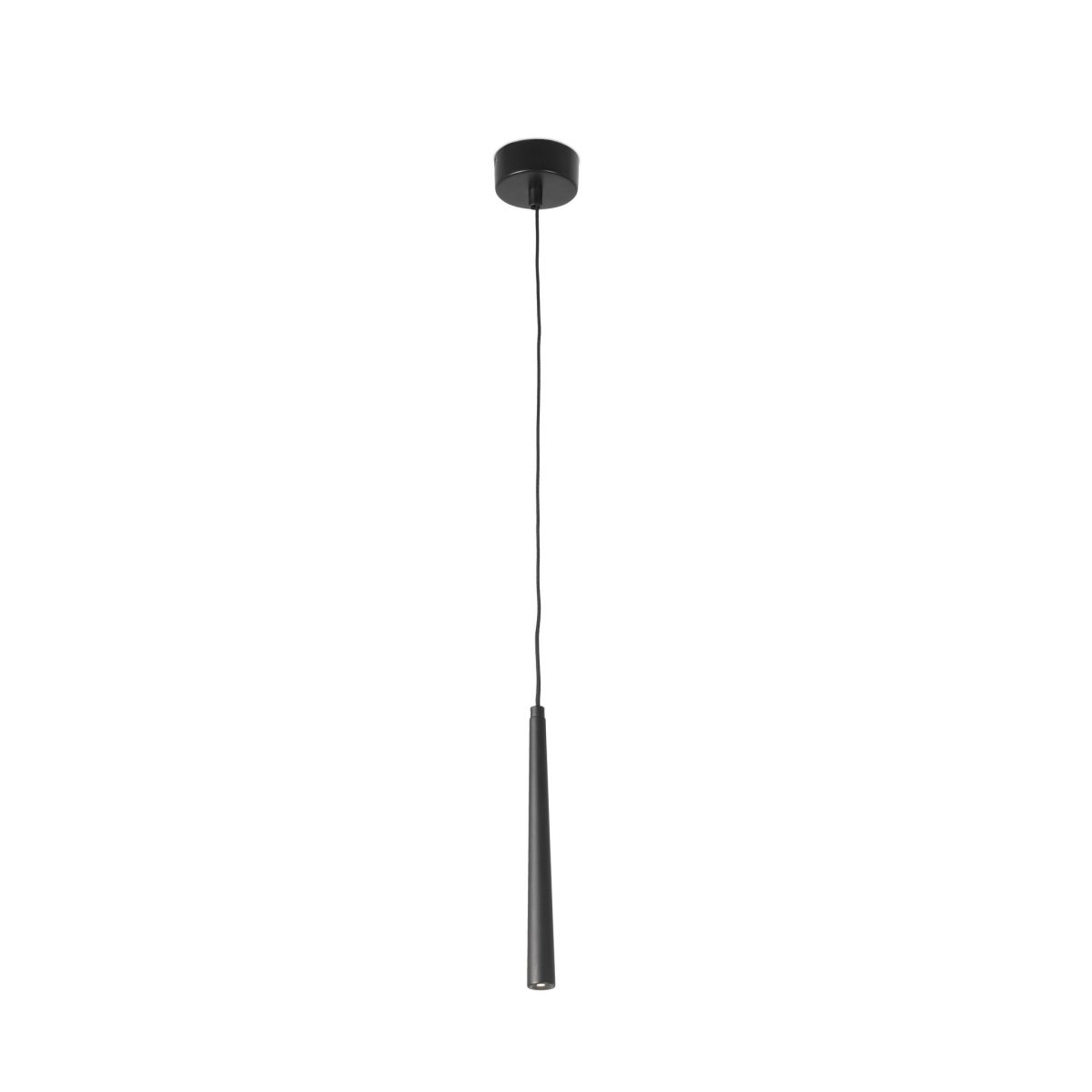 SABI Colgante de Faro. Medidas: Ø 25 x L 25 x A 1450 x F 25 mm. Color: Negro