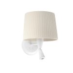 SAMBA Aplique de Faro. Medidas: L 215 x A 290 x F 260 mm. Color: Blanco